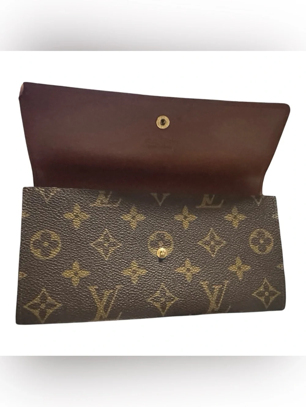Louis Vuitton Monogram Sarah Long Bifold Wallet